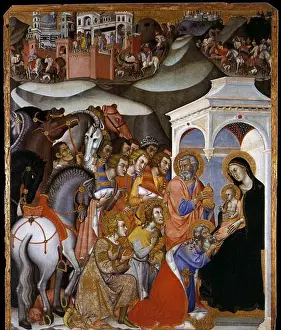 The Arts Prints: The Adoration of the Magi 1385-88 by Bartolo Di Fredi
