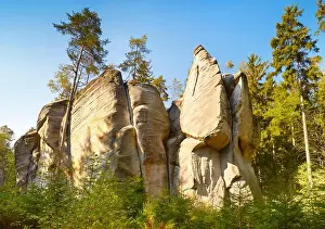 Natural Formation Prints: Adrspach-Rock town, Teplicke Rocks, Czech Republic