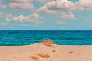 Aegean Sea Prints: Aegean sea scenic landscape background