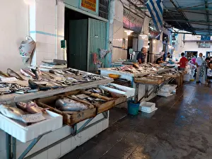 Fish Market Prints: Aegina Greece Argo-Saronic Islands Aegina Town Fish Market