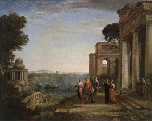 Matter Prints: *Aeneas's Farewell to Dido in Carthago* by Claude Lorrain portrays a moment from Virgil's *Aeneid*
