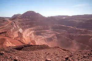 Berber Prints: Aeral view of iron ore mine, Zouerat, Mauritania