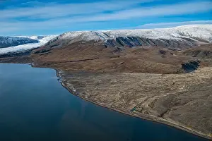 Scenic Beauty Prints: Aerial of Axel Heiberg island, Nunavut, Canadian Arctic, Canada, North America