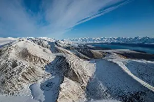Scenic Beauty Prints: Aerial of Axel Heiberg island, Nunavut, Canadian Arctic, Canada, North America