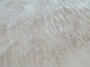 Overland Prints: Aerial close up of the surface of the huge salt flats Salinas Grandes de Jujuy in northern Argentina while traveling