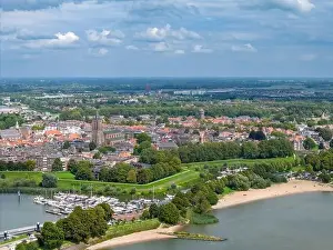South Holland Prints: Aerial drone photo of Gorinchem