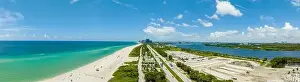 Stitched Photo Prints: Aerial drone photo Miami Beach Haulover Park Atlantic Ocean