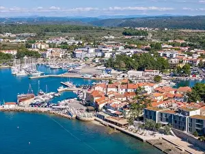 Adriatic Sea Prints: Aerial drone photo of Novigrad
