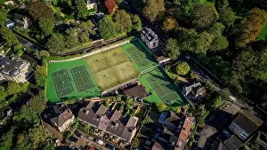 Mavic 3 Prints: Aerial drone view over Bath Lawn Tennis Club