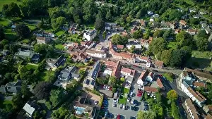 Mavic 3 Prints: Aerial drone view over Chew Magna, the largest village in the Chew Valley. (03-09-2023)