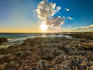 Cala De Bosc Prints: Aerial drone view of the harbor
