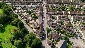 Avon Prints: Aerial drone view looking down Chelsea Road