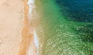 Marinha Prints: Aerial drone views of Praia da Marinha and Malhada do Baraco - beaches in Algarve