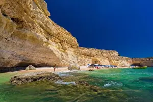 Praia Prints: Aerial drone views of Praia da Marinha and Malhada do Baraco - beaches in Algarve