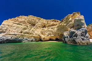 Praia Prints: Aerial drone views of Praia da Marinha and Malhada do Baraco - beaches in Algarve