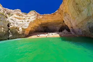 Praia Prints: Aerial drone views of Praia da Marinha and Malhada do Baraco - beaches in Algarve