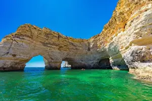 Praia Prints: Aerial drone views of Praia da Marinha and Malhada do Baraco - beaches in Algarve