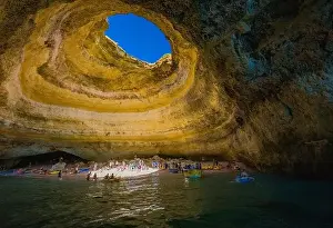 Praia Prints: Aerial drone views of Praia da Marinha and Malhada do Baraco - beaches in Algarve