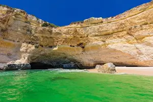 Praia Prints: Aerial drone views of Praia da Marinha and Malhada do Baraco - beaches in Algarve