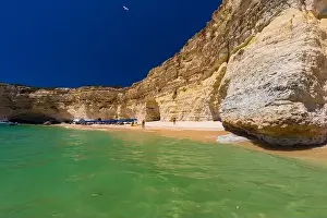 Praia Prints: Aerial drone views of Praia da Marinha and Malhada do Baraco - beaches in Algarve