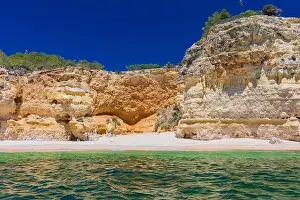 Praia Prints: Aerial drone views of Praia da Marinha and Malhada do Baraco - beaches in Algarve