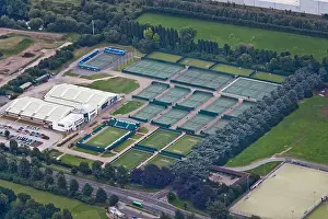 Aerial Image Prints: Aerial image of Nottingham Tennis Centre