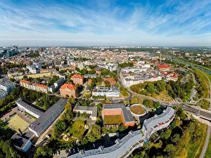 Greater Poland Prints: Aerial landscape of Old Market in Poznan