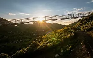 Natural Lighting Prints: Aerial landscape video about Satoraljaujhely city in Hungary