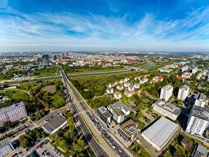 Greater Poland Prints: Aerial landscape of Warta river
