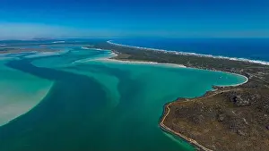 Waters Edge Prints: Aerial of the Langebaan Lagoon Marine Protected Area