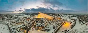 Zakopane Prints: Aerial Panorama of Bania and Kotelnica Ski Resort and Slope in Poland