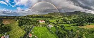 Cistercian Prints: Aerial Panorama of Cistercian Monastery Kostanjevica na Krki