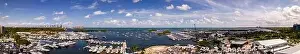 Stitched Photo Prints: Aerial panorama of Coconut Grove Miami FL USA