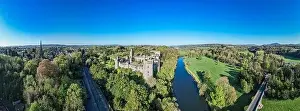 Sunset Glow Prints: An aerial panorama reveals the majestic Lismore Castle in County Waterford
