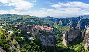Evangelical Prints: Aerial panorama view of a slide from a drone on a panorama of a mountain range