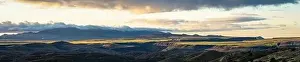 Arizona Panorama Prints: Aerial panorama over the wilderness landscape of Arizona in the Aqua Fria National Monument