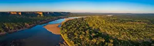 Iconic Landscape Prints: An aerial panoramic of the stunning Chilojo cliffs in Zimbabwe's Gonarezhou National park