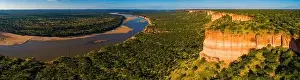 Iconic Landscape Prints: An aerial panoramic of the stunning Chilojo cliffs in Zimbabwe's Gonarezhou National park