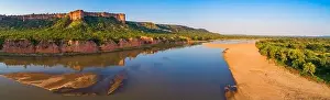 Iconic Landscape Prints: An aerial panoramic of the stunning Chilojo cliffs in Zimbabwe's Gonarezhou National park