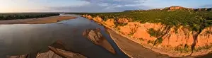 Iconic Landscape Prints: An aerial panoramic of the stunning Chilojo cliffs in Zimbabwe's Gonarezhou National park