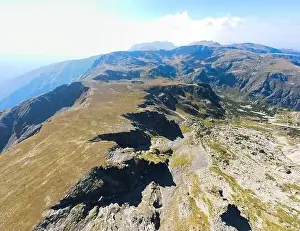 Rila Prints: Aerial panoramic view of Malyovitsa peak, Rila Mountain, Bulgaria