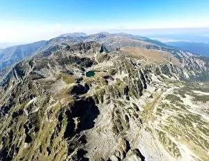 Rila Prints: Aerial panoramic view of Malyovitsa peak, Rila Mountain, Bulgaria