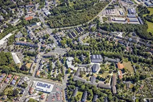Belt Prints: Aerial photo, Hiberniaschule Herne