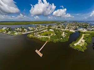 Aerial photo Matlacha Community Park and landscape