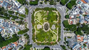 Rio De Janeiro Prints: Aerial photography of Praça do Pomar