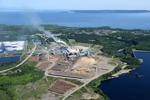 Aerial Views Prints: aerial, Terrace Bay Pulp, Terrace Bay, Ontario