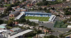 Ariel Prints: aerial view of AFC Telford United - their New Bucks Head Stadium, Shropshire, UK