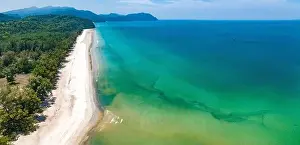Aerial view of Ao Pante Malacca port in Koh Tarutao national park in Satun, Thailand