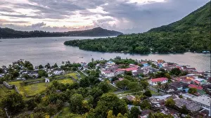 Tropical Climate Prints: Aerial view of Banda Neira, Banda Islands, Maluku Islands, Indonesia