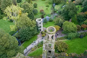 Turret Prints: Aerial View from Barney Castle in Blarney, Co. Cork, Republic of Ireland